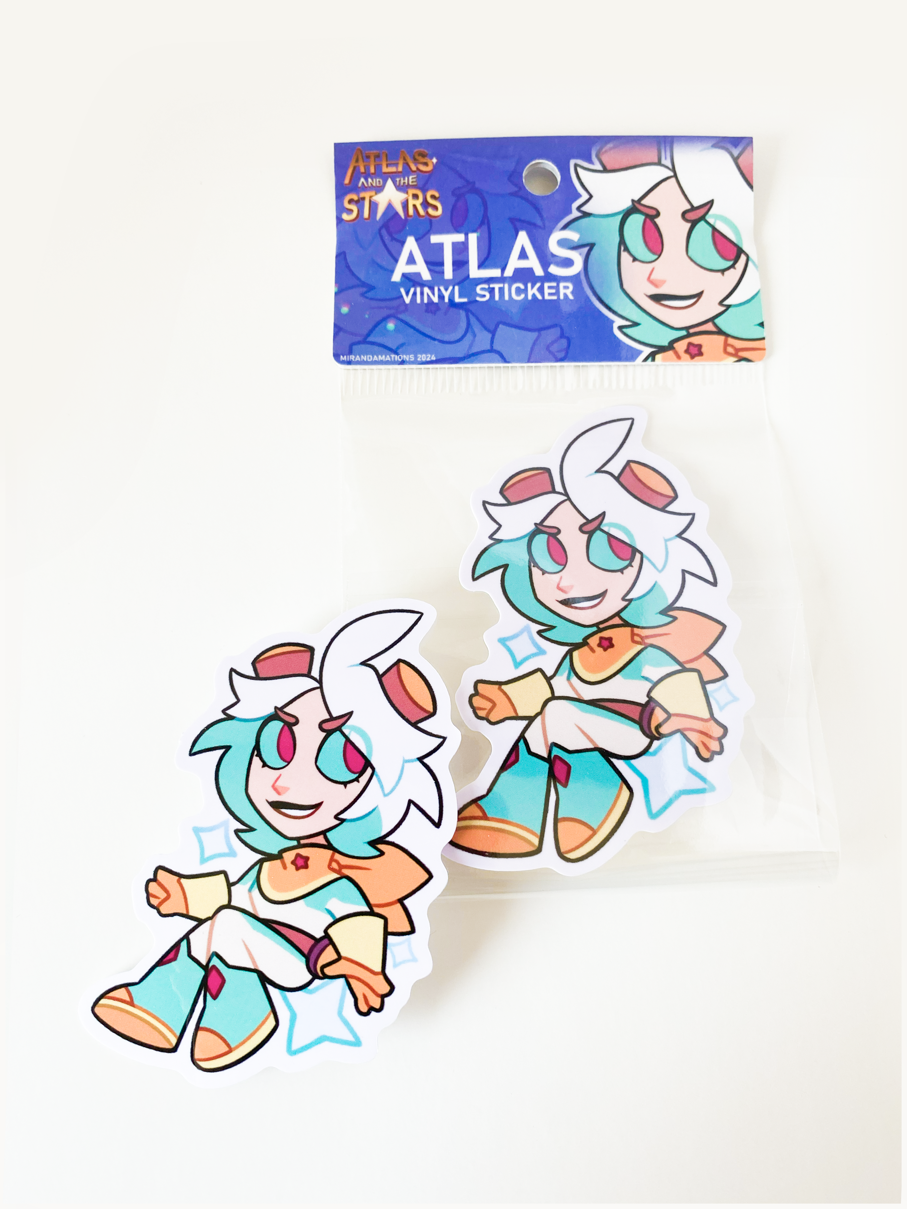 ATLAS AND THE STARS CHARACTER STICKERS