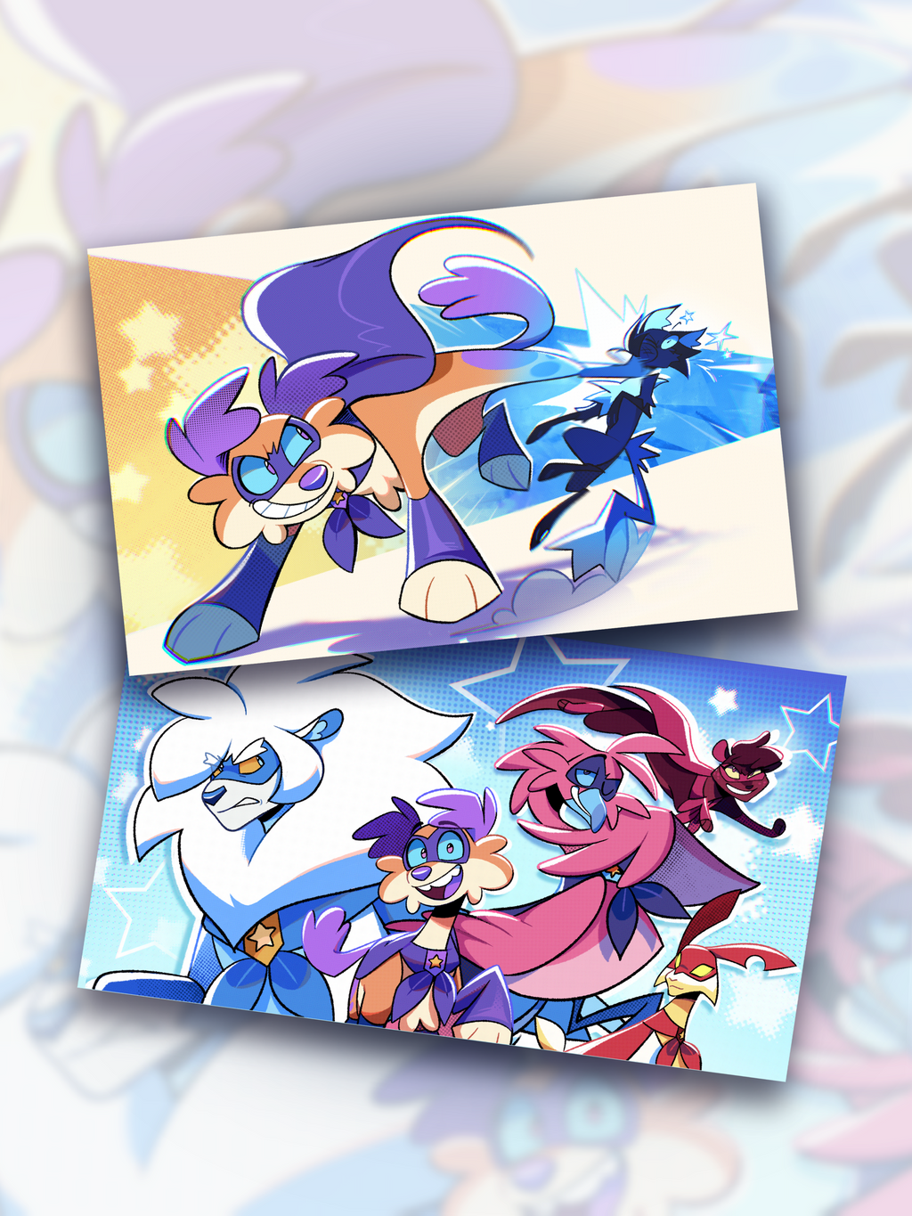 JAM THE SUPERHERO DOG ART POSTERS