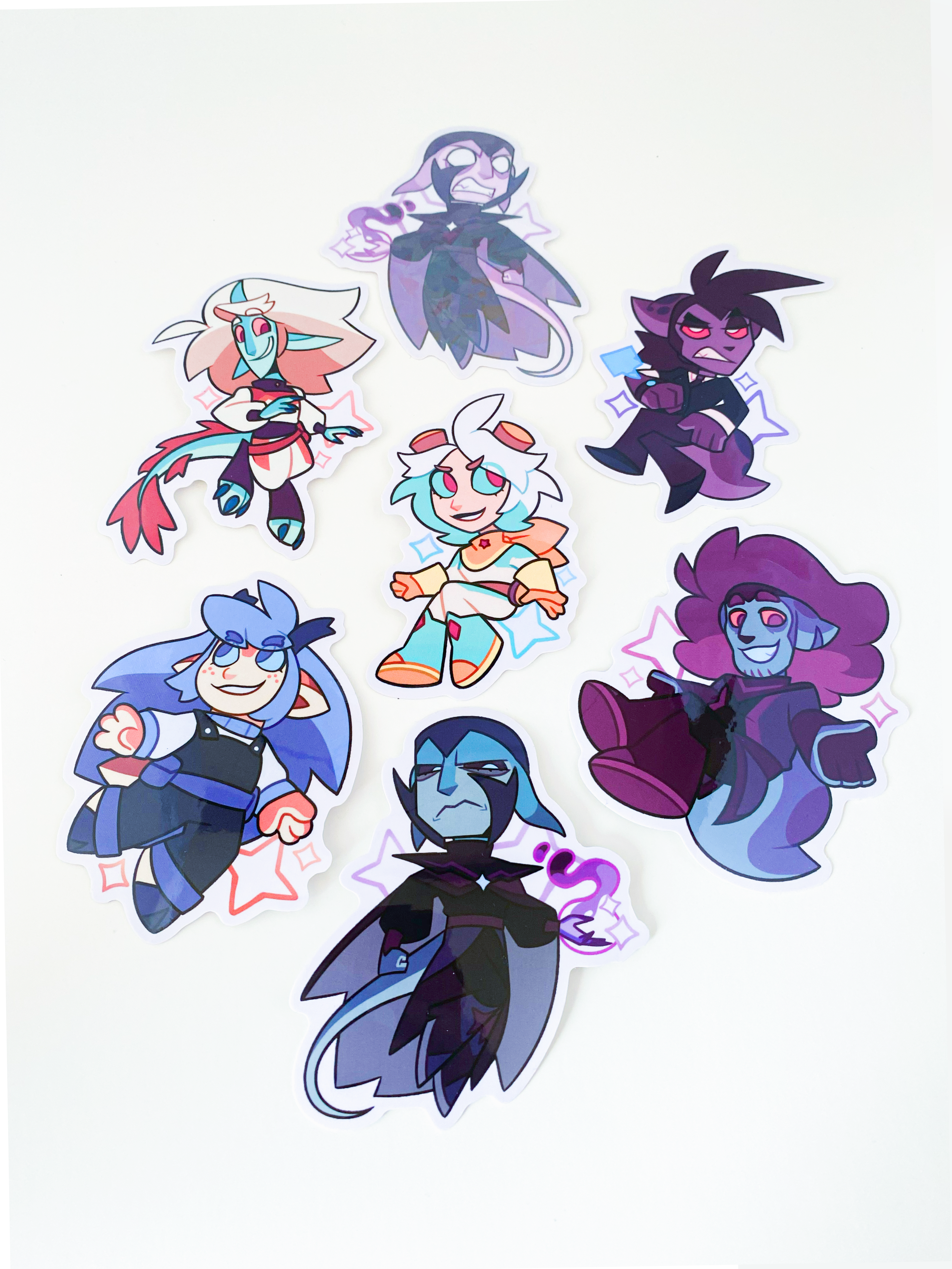 ATLAS AND THE STARS CHARACTER STICKERS